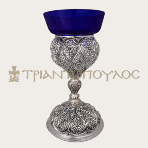 Επάργυρο καντήλι κουκουνάρα