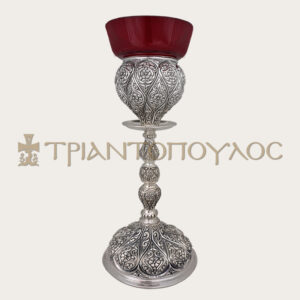 Επάργυρο καντήλι κουκουνάρα